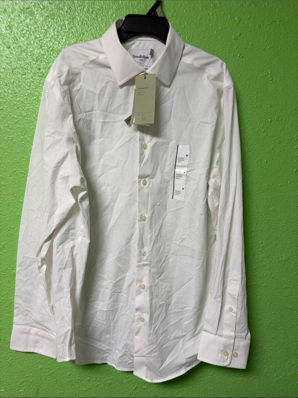 Goodfellow & Co White Long-Sleeve Dress Shirt